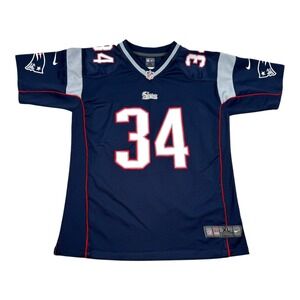 New England Patriots Football Jersey Youth XL Blue NFL Nike Vereen 34 On Field